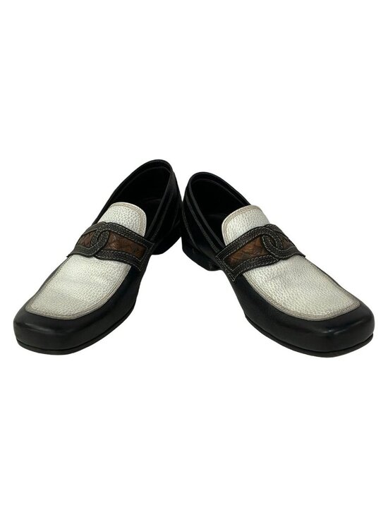 Bottega Veneta Loafers 42 Black White Brown Leather main image 5